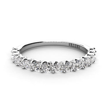 U Style Diamond Wedding Band 14 Diamonds .56ct